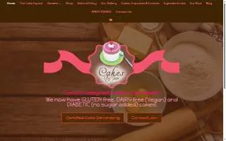 Cakes by Jan website