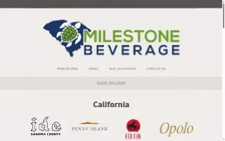 Milestone Beverage website