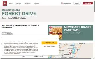 Bruegger's Bagels of Columbia website