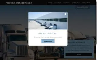 Mektron Transportation website