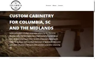 Columbia Custom Cabinets website