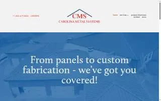 Carolina Metal Systems website