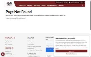 SRS Building Products of Columbia website