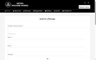 Metro Machine Works Inc