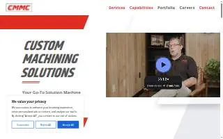 CMMC - Custom Metalizing & Machine Company, LLC website