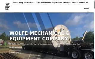 Wolfe Mechanical & Equipment website