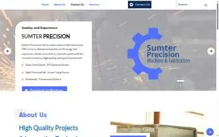 Sumter Precision Machine & Fab website