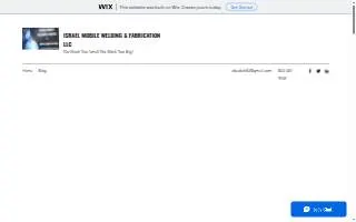 Israel Mobile Welding & Fabrication LLC website