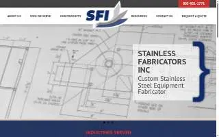 Stainless Fabricators Inc. website