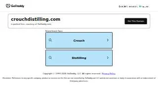 Crouch Distilling website