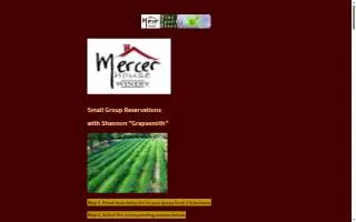 Mercer House Winery of Lexington website