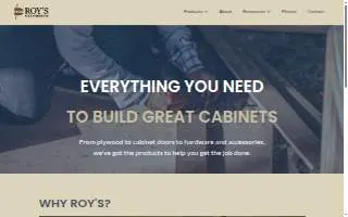 Roy's Wood Products website