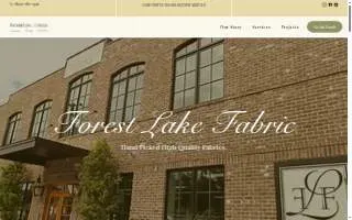 Forest Lake Fabrics website