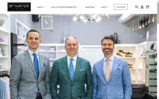BP Skinner Clothiers website