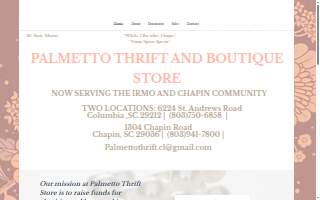 Palmetto Thrift Store, Columbia SC