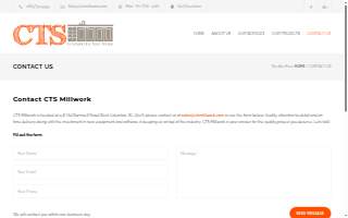 CTS Millwork website