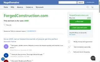 Forged Construction of Moscow website
