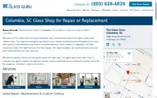 The Glass Guru of Columbia website