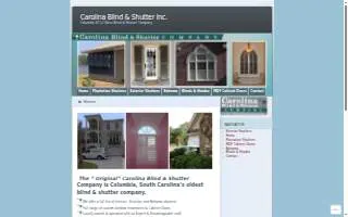 Carolina Blind & Shutter Co website