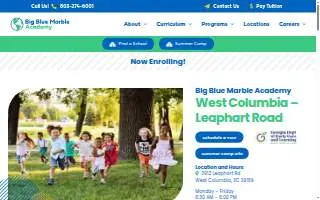 Big Blue Marble Academy Leaphart Road website