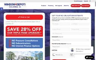 Window Depot USA of Columbia website