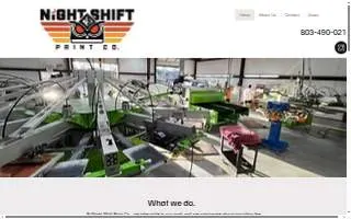 Night Shift Print Co website