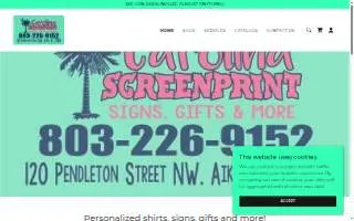 Carolina Screenprint website