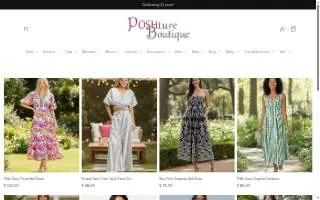 Poshture Boutique website
