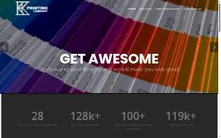 K & K Printing website
