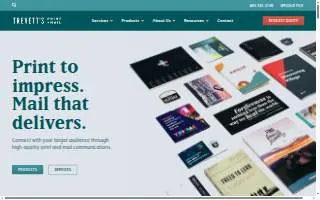 Trevett's: Print + Mail website