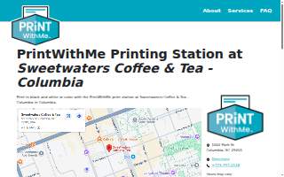PrintWithMe Print Kiosk at Sweetwaters Coffee & Tea - Columbia
