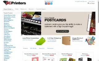 SCPrinters website
