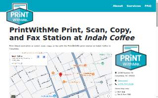 PrintWithMe Print Kiosk at Indah Coffee