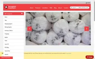 Corrugated Containers website