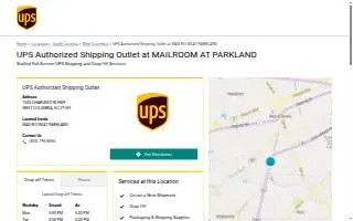 UPS Authorized Shipping Outlet of West Columbia website