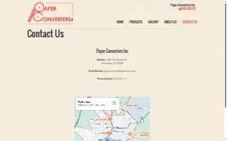 Paper Converters website
