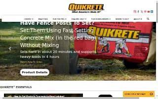 Quikrete Carolina website