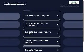 Carolina Prestress Corporation website
