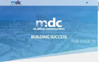 M. Dillon Construction website
