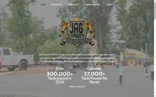 JRG Concrete of SC website