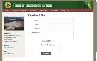 Timber Resource Group website