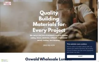Oswald Lumber website