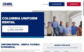 Cintas Uniform Services of Cayce website