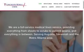 Lowcountry Medical Linens website