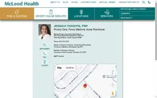Jessica Thasitis, FNP website
