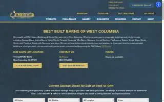 Best Built Barns of W Columbia website