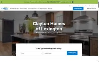 Clayton Homes of Lexington website