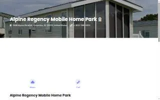 Alpine Regency Mobile Home Park website