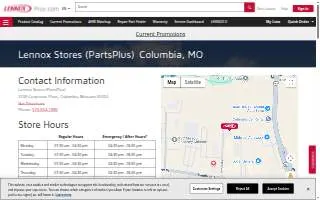 Lennox Stores website