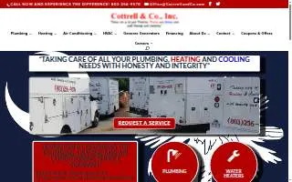 Cottrell & Co, Inc Plumbing Heating And Air website